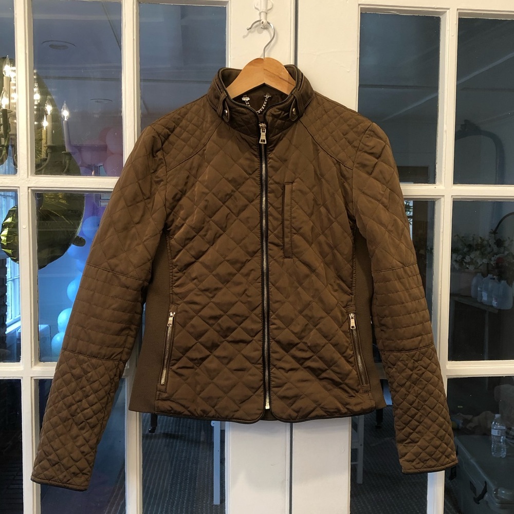 Zara Brown Quilted Jacket